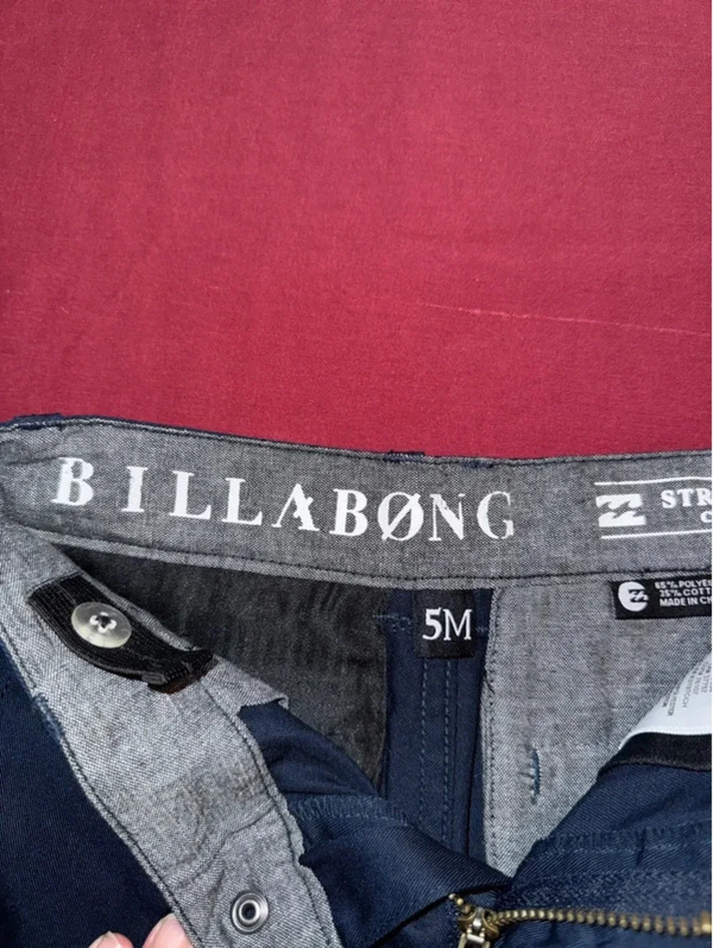 Billibong boys Navy blue pants size 5